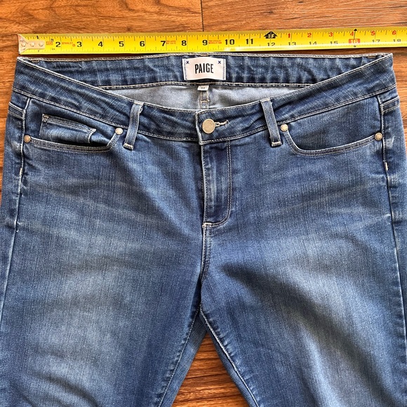 Paige Womens Jeans Size 32 Skyline Ankle Peg Medium Wash Stretch - Picture 9 of 9